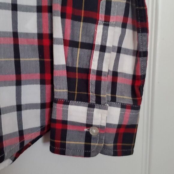 Banana Republic Women's Button Down Fitted Plaid Shirt Size Small - Picture 3 of 11